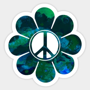 Deepwater Peace Flower Sticker
